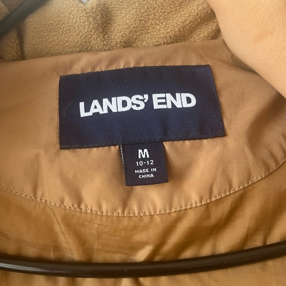 Tan Lands Ends winter coat - ankle length - Picture 4 of 6